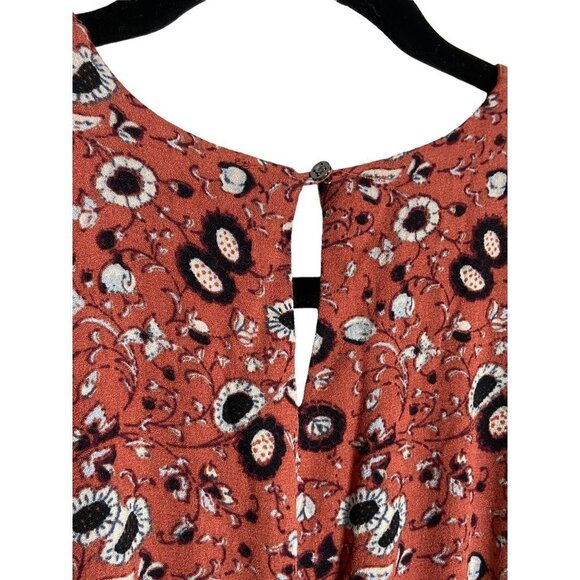 Free People Some Like it Hot Jumpsuit Rust Combo-sz approx. 8 - Picture 9 of 13